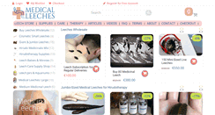 Desktop Screenshot of medicalleeches.com