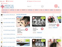 Tablet Screenshot of medicalleeches.com